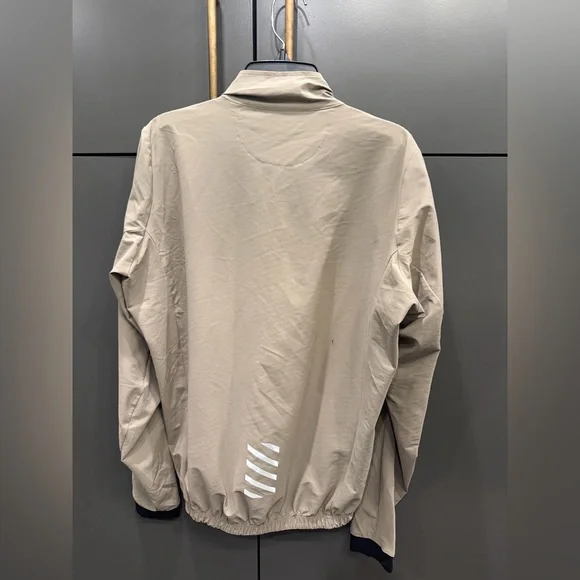 NDLSS Tan Cycling Jacket Full Zip Performance Windbreaker Men’s Large EU Made